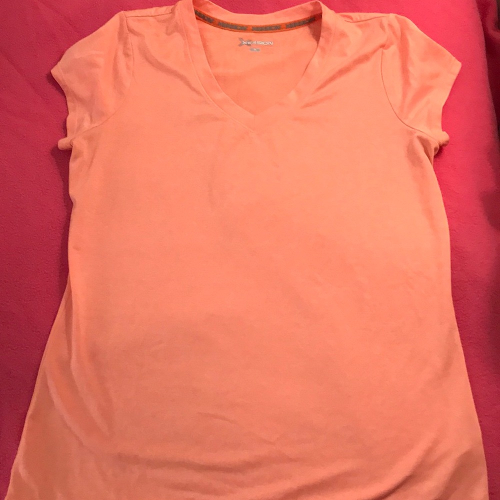 Xersion Light Orange Medium Workout Top